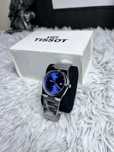 Tissot PRX Silver Stainless Steel Blue Dial Quartz Watch